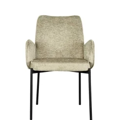 Wohnen Struktursamt Polsterstuhl in Beige - Celona (2er Set)