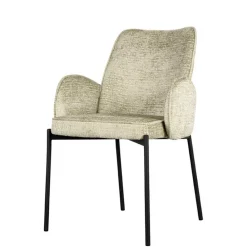 Wohnen Struktursamt Polsterstuhl in Beige - Celona (2er Set)