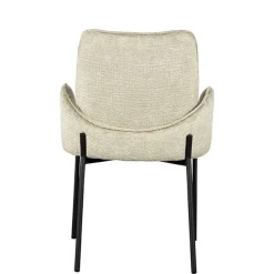 Wohnen Struktursamt Polsterstuhl in Beige - Celona (2er Set)