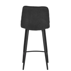 Wohnen Barhocker|Hocker*Strukturstoff Barstühle in Anthrazit - Gastruna (2er Set)