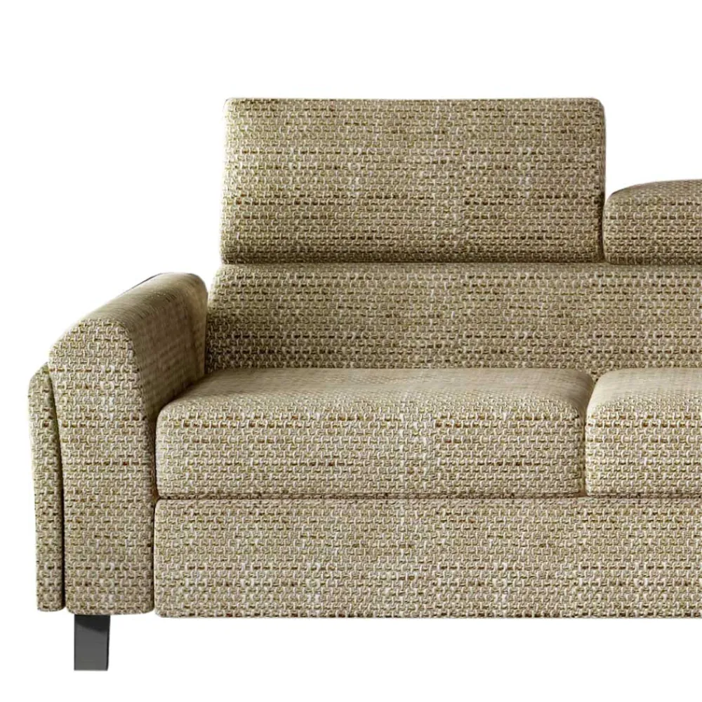 Wohnen Sofas|Sofa*Strukturstoff Polsterecke in Beige - Jimis