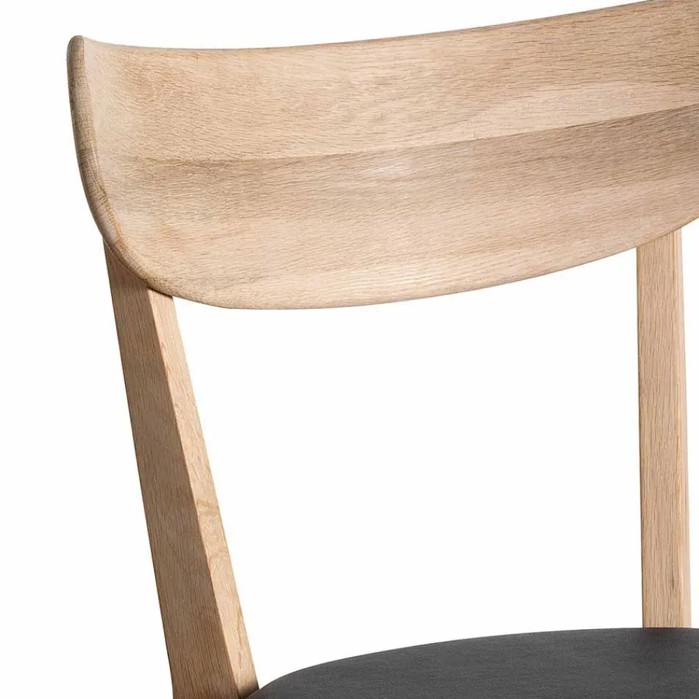 Wohnen Stuhl aus geseiftem Eichenholz - Losiamos (2er Set)