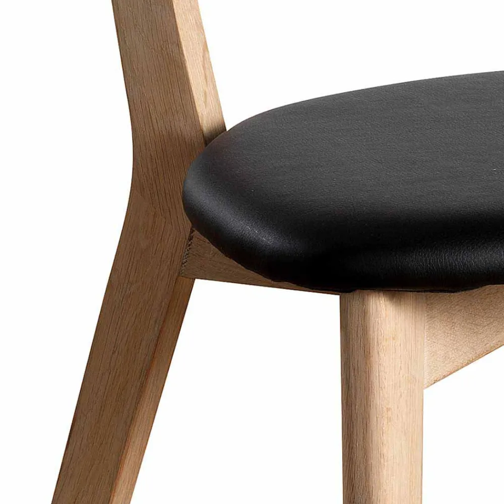 Wohnen Stuhl aus geseiftem Eichenholz - Losiamos (2er Set)