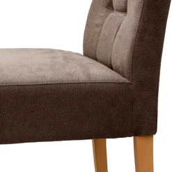 Wohnen Stuhl in Taupe Microfaser - Adison (2er Set)