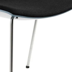 Wohnen Stuhl zum Stapeln in Blaugrau & Schwar - Kedniel