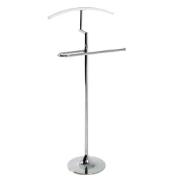 Wohnen Herrendiener*Stummer Diener in Chrom & Weiß - Sescina