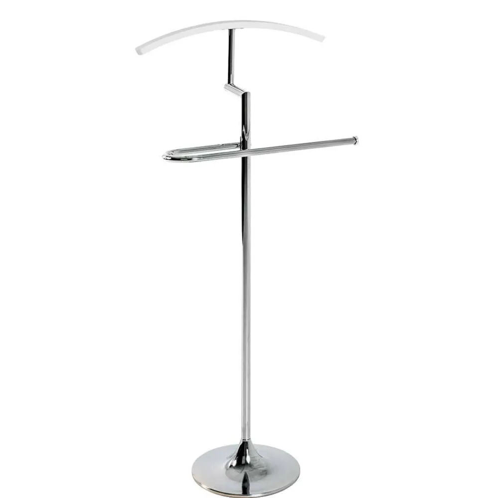 Wohnen Herrendiener*Stummer Diener in Chrom & Weiß - Sescina