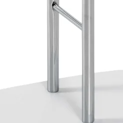 Herren Wohnen Stummer Diener in Chromfarben & Weiß - Contessa