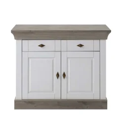 Wohnen Stylische Flur Kommode Mirandesca in Weiß Grau