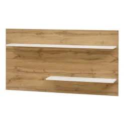 Wohnen Stylische Wohnwand in Weiß & Wildeiche - Nonessia (vierteilig)