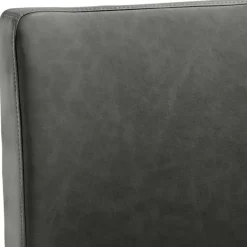 Wohnen Barhocker|Sessel & Hocker*Stylischer Barstuhl in Schwarzgrau Kunstleder - Wroniko