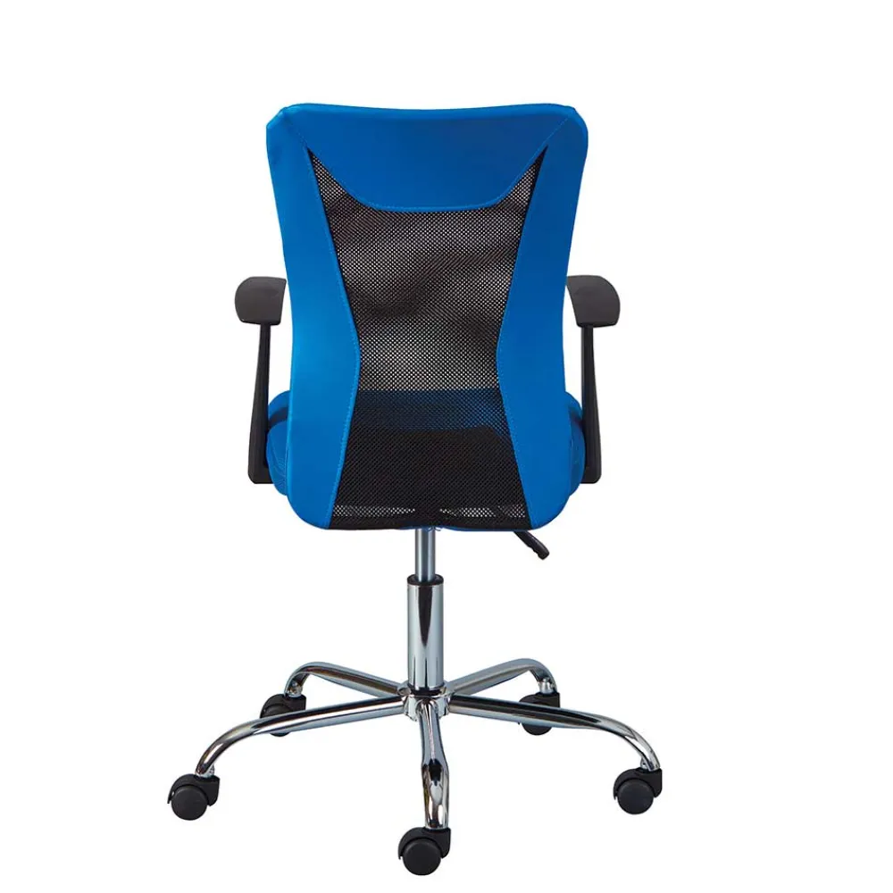 Wohnen Stylischer Bürosessel in Blau & Schwarz - Klever