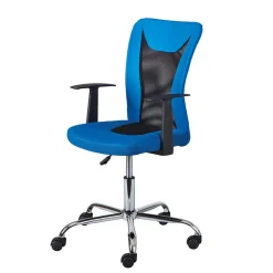 Wohnen Stylischer Bürosessel in Blau & Schwarz - Klever