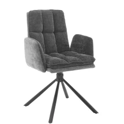 Wohnen Küchenstühle|Esszimmerstühle*Stylischer Tischsessel auf Drehgestell - Cavan (2er Set)