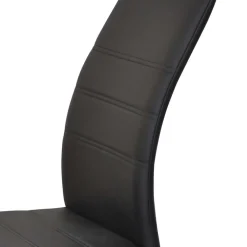 Wohnen Schwarze Möbel|Graue Möbel*Säulentisch & Schwingstühle Kombi - Bogna (fünfteilig)