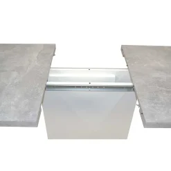 Wohnen Schwarze Möbel|Graue Möbel*Säulentisch & Schwingstühle Kombi - Bogna (fünfteilig)