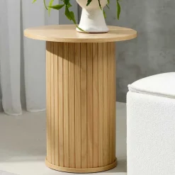 Wohnen Skandinavische Möbel*Säulentisch Beistelltisch in rundem Design - Teorina