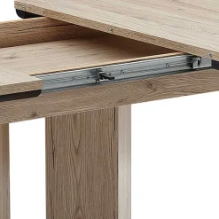 Wohnen Esszimmertische|Tische*Säulentisch in Wildeiche Optik & Schwarz - Annimo