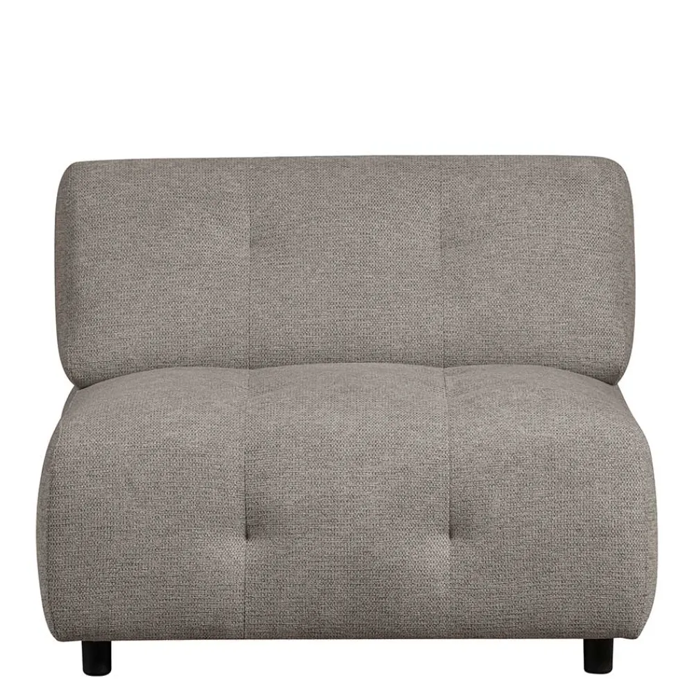 Wohnen Sofas|Sofa*Systemcouch Einsitzer in Graugrün Chenille - Aramato