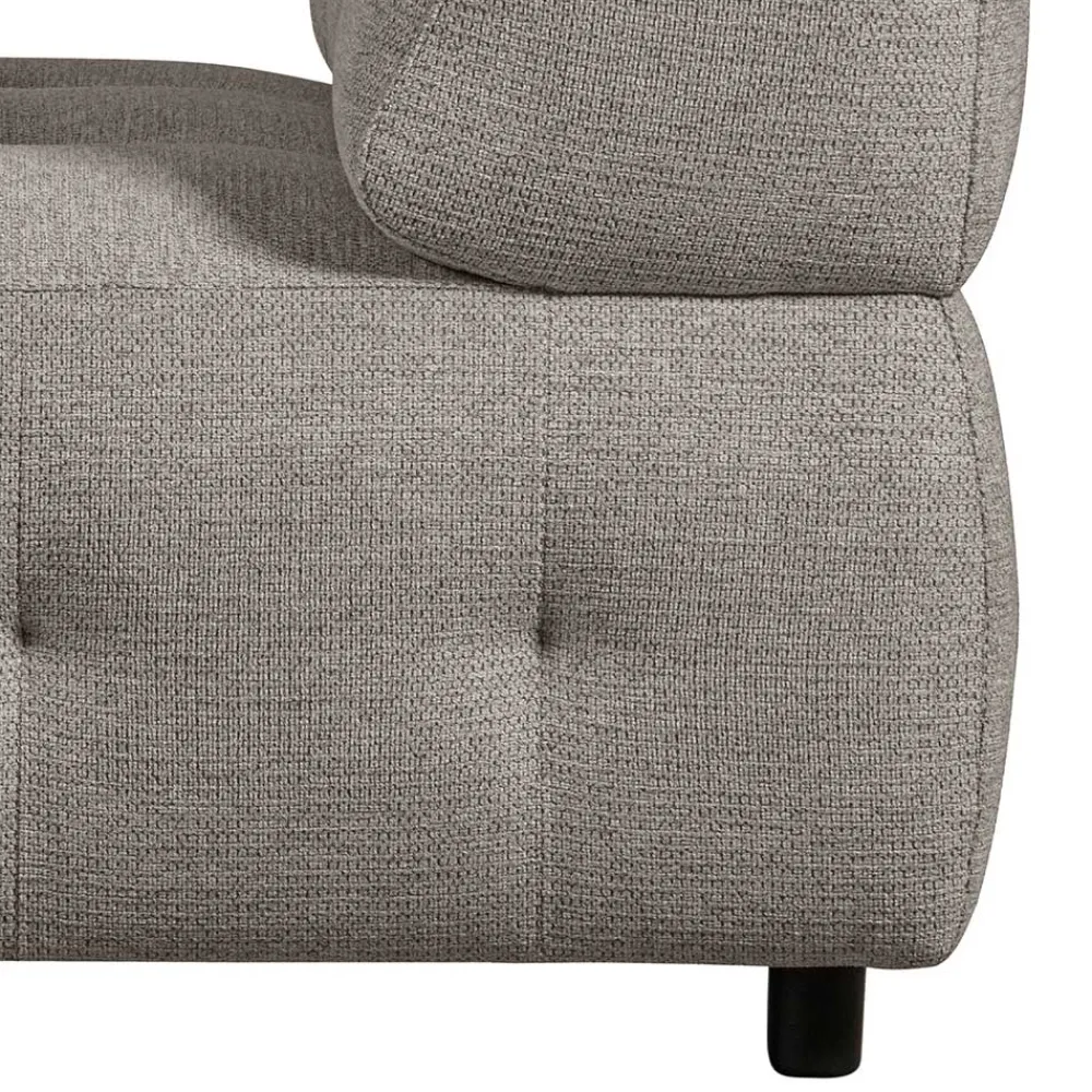 Wohnen Sofas|Sofa*Systemcouch Einsitzer in Graugrün Chenille - Aramato