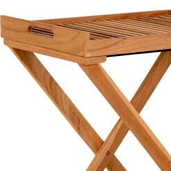 Wohnen Tablett Tisch aus Teak Massivholz - Muldivian