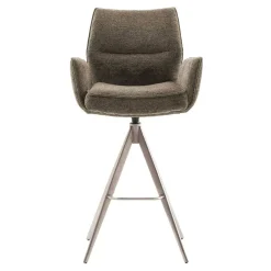 Wohnen Taschenfederkern-Barstühle mit Armlehnen - Swanda (2er Set)