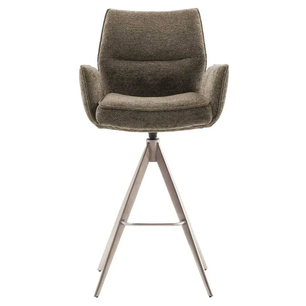 Wohnen Taschenfederkern-Barstühle mit Armlehnen - Swanda (2er Set)