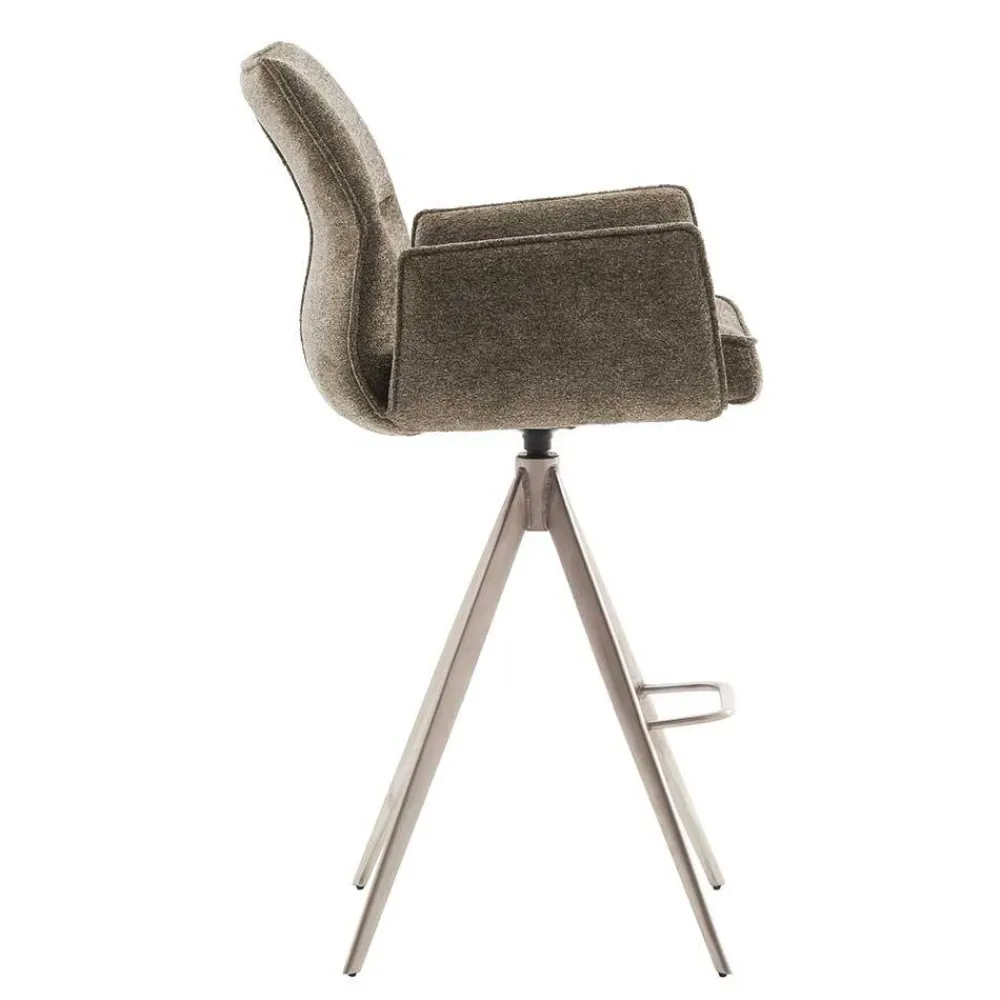 Wohnen Taschenfederkern-Barstühle mit Armlehnen - Swanda (2er Set)