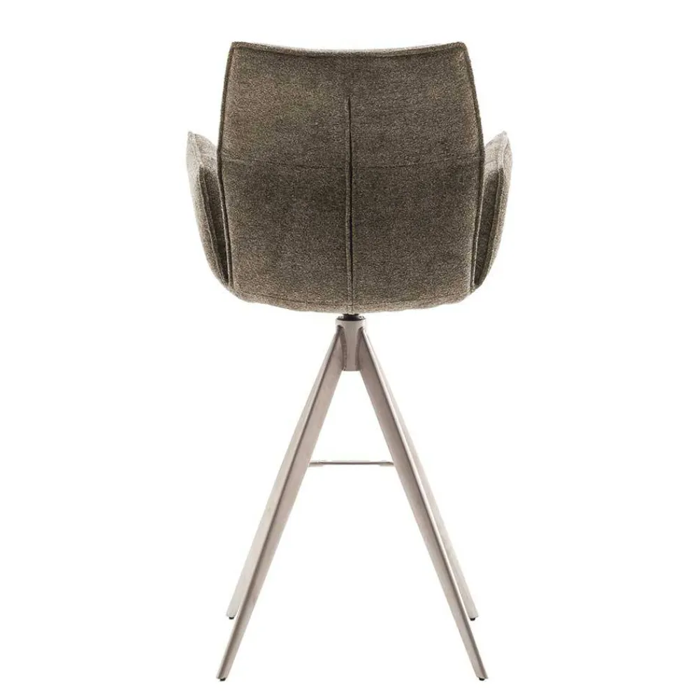 Wohnen Taschenfederkern-Barstühle mit Armlehnen - Swanda (2er Set)