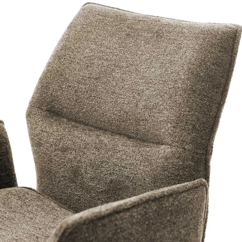 Wohnen Taschenfederkern-Barstühle mit Armlehnen - Swanda (2er Set)