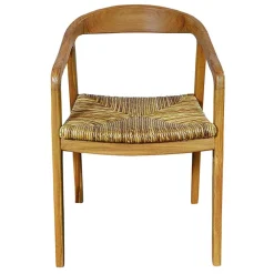 Wohnen Massivholzmöbel|Skandinavische Möbel*Teak Holzstuhl mit Armlehnen - Donabello