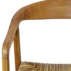 Wohnen Massivholzmöbel|Skandinavische Möbel*Teak Holzstuhl mit Armlehnen - Donabello