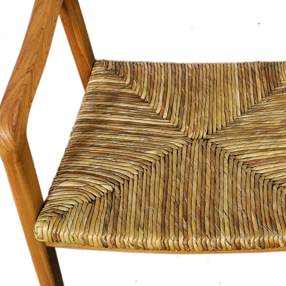 Wohnen Massivholzmöbel|Skandinavische Möbel*Teak Holzstuhl mit Armlehnen - Donabello