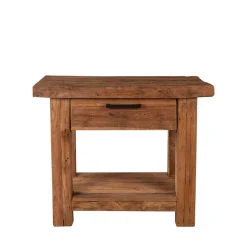 Wohnen Naturholzmöbel|Designermöbel*Teak Telefontisch Ragista aus Recyclingholz massiv