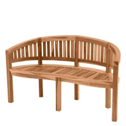 Wohnen Teakholz Bananenbank für Garten 150x86x61 - Klahuma