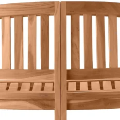 Wohnen Teakholz Bananenbank für Garten 150x86x61 - Klahuma