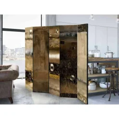 Wohnen Braune Möbel|Wohnzimmer-Regale*5-teilige Wohnraum Trennwand 225x172 - Tumeato