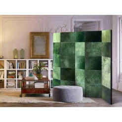 Wohnen Paravents*5-teiliger Leinwand Paravent in Grün - Yushu