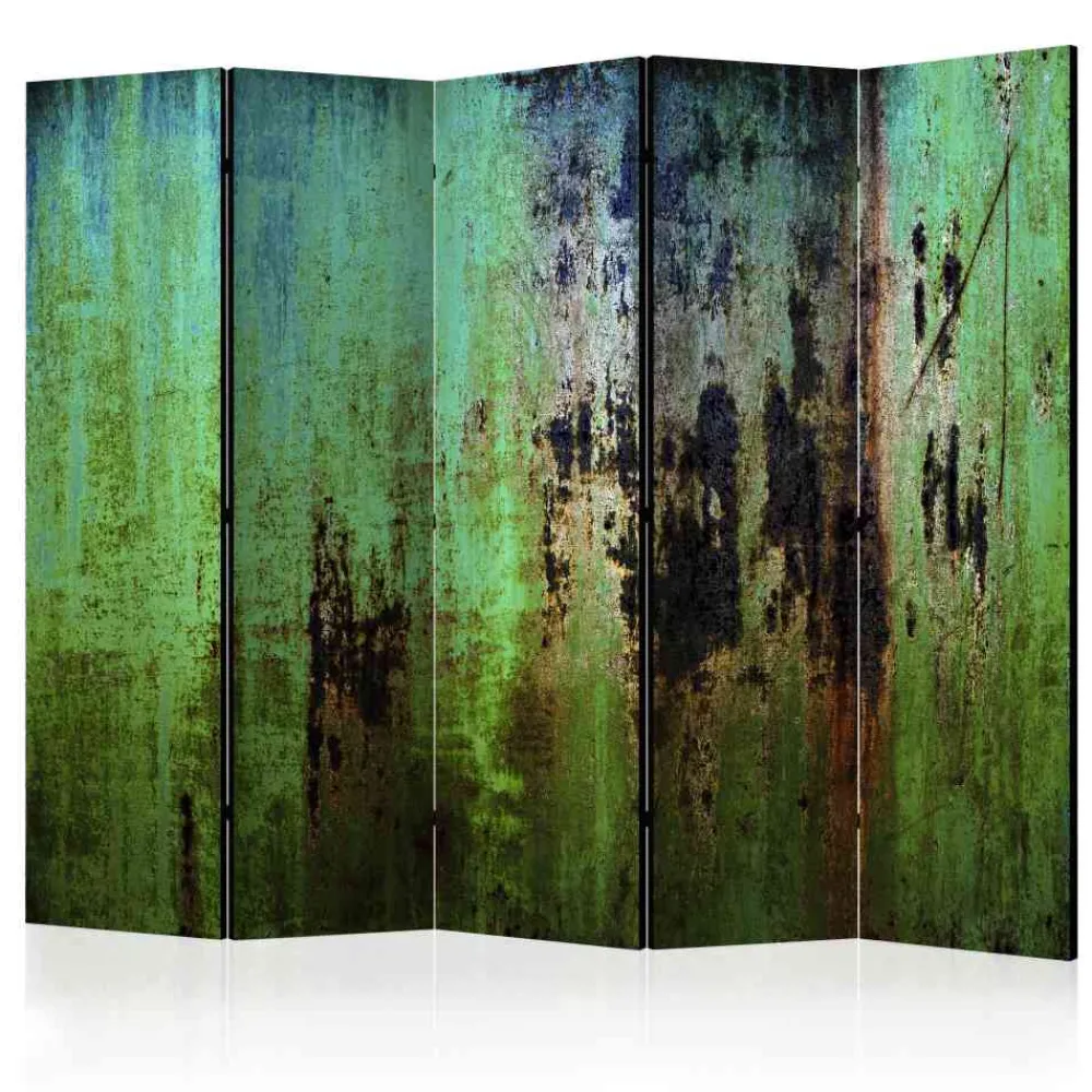 Wohnen Wohnzimmer-Regale|Paravents*5-teiliger Paravent Shabby Chic Metall - Livela