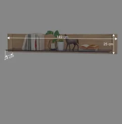 Wohnen Teilmassive TV Anbauwand in Eiche - Vernella (vierteilig)