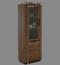 Wohnen Teilmassive TV Wohnwand - Möbelset - Vlacoma (vierteilig)