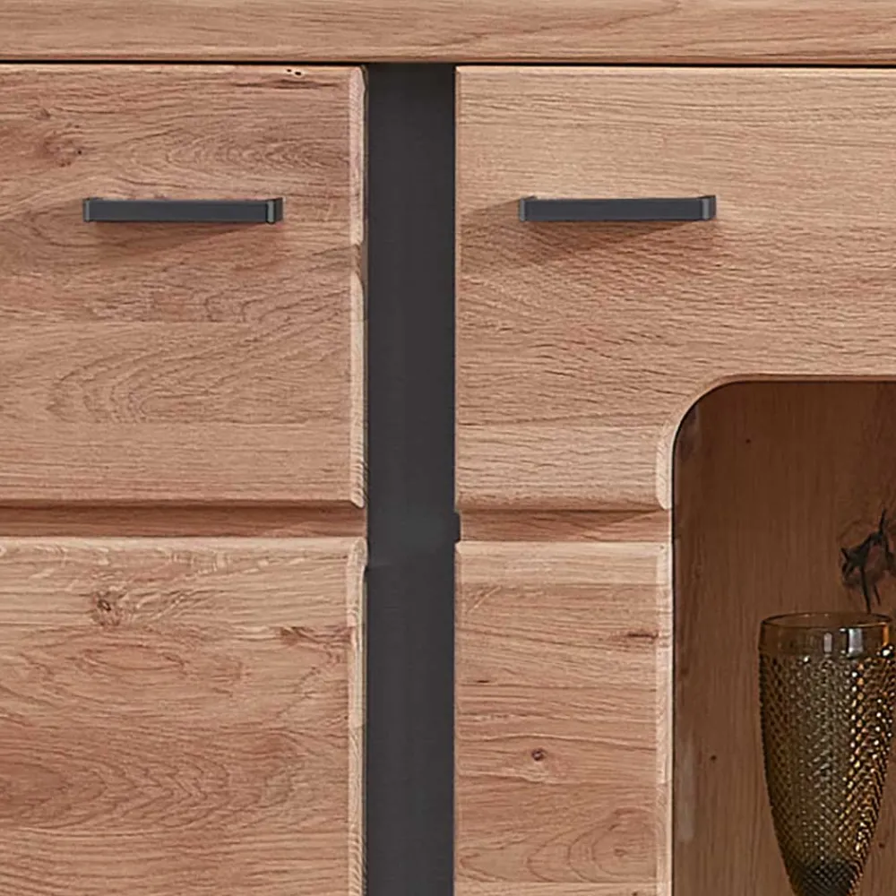 Wohnen Wohnwände|Wohnwand*Teilmassive Wohnwand Set - Mattadore (vierteilig)