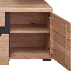 Wohnen Wohnwände|Wohnwand*Teilmassive Wohnwand Set - Mattadore (vierteilig)