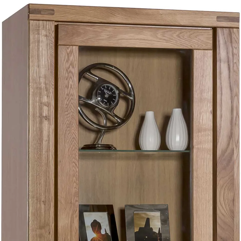 Wohnen Teilmassive Wohnzimmermöbel aus Wildeiche - Maila (vierteilig)