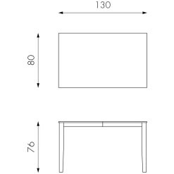Wohnen Teilmassiver Ausziehtisch Esche Cibiao in 2 Größen