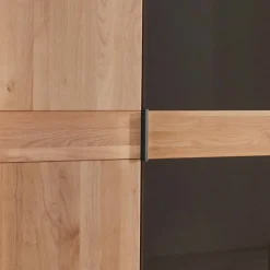 Wohnen Braune Möbel|Kleiderschränke*Teilmassiver Schrank mit sieben Türen - Hung