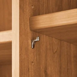 Wohnen Braune Möbel|Kleiderschränke*Teilmassiver Schrank mit sieben Türen - Hung