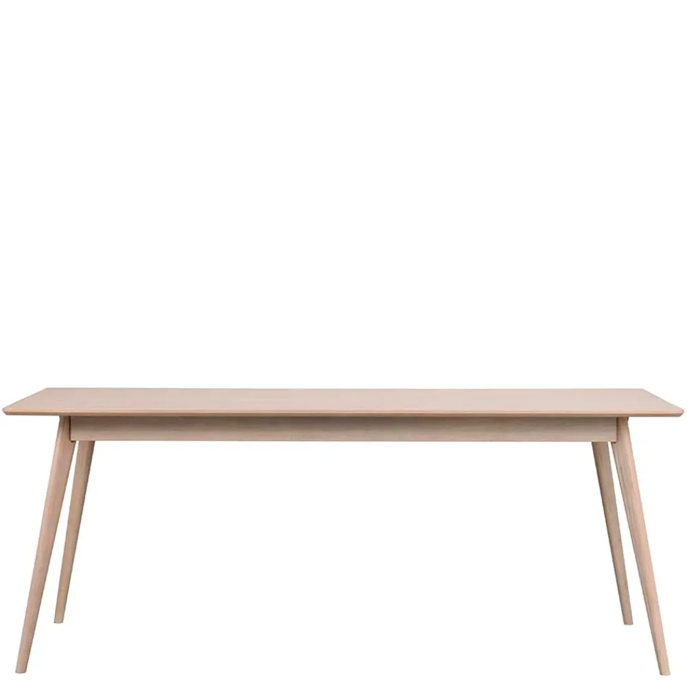 Wohnen Teilmassiver White Wash Tisch in Eiche - Navassa