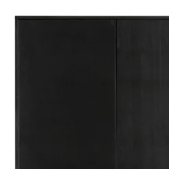Wohnen Schränke|Kleiderschränke*Teilmassiver 94x180x40 Kiefernholz Kleiderschrank in Schwarz - Ilvessino