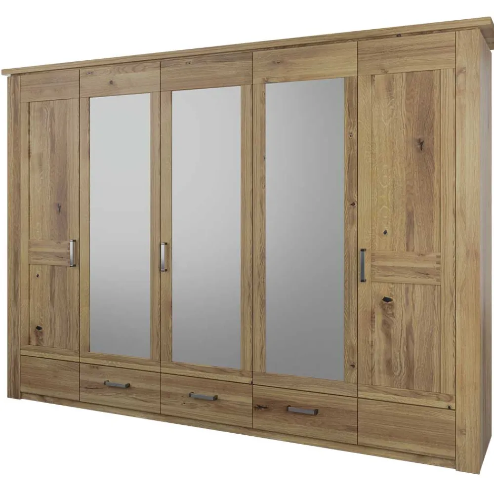 Wohnen Teilmassives Schlafzimmer Möbelset - Riostar (vierteilig)